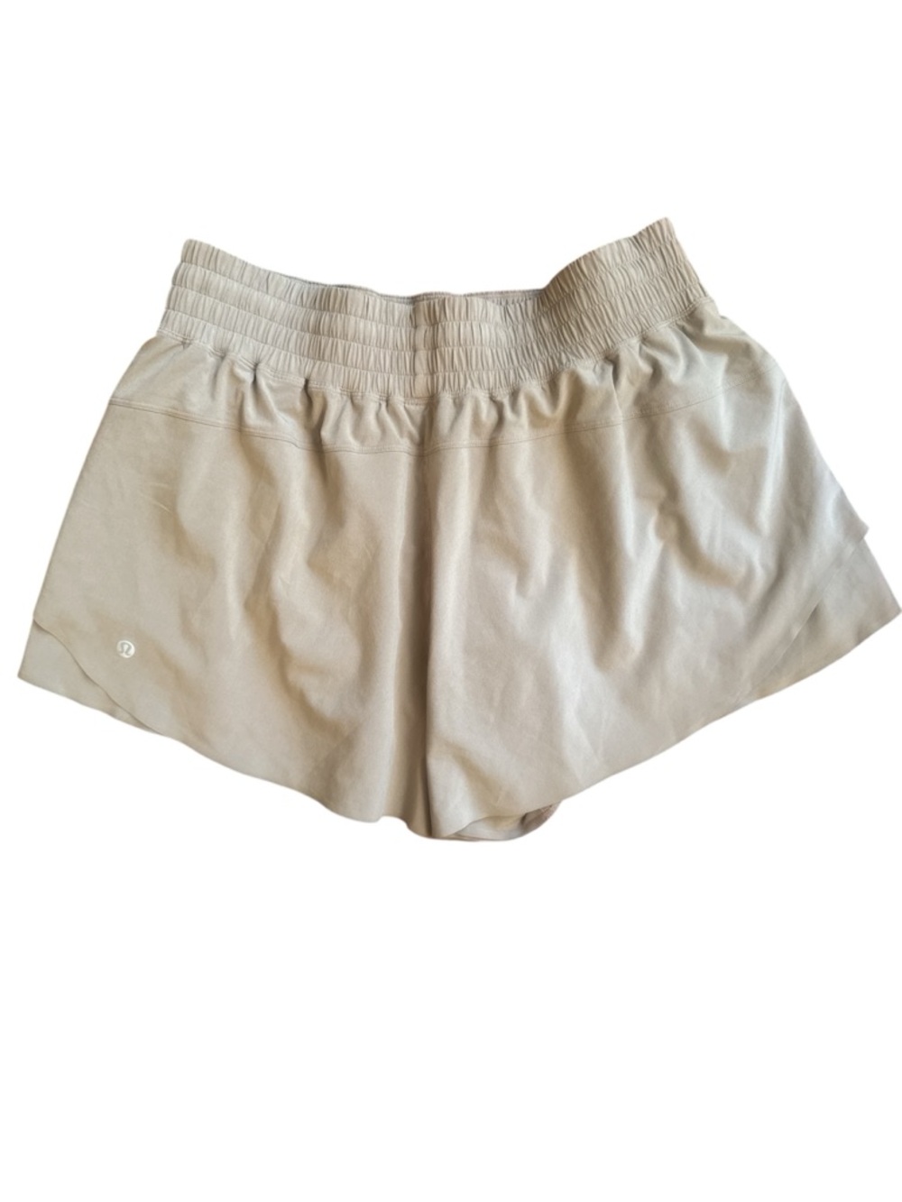 Lululemon Women's Elastic Waist Beige Shorts